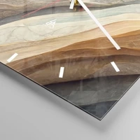 Clock face with lines