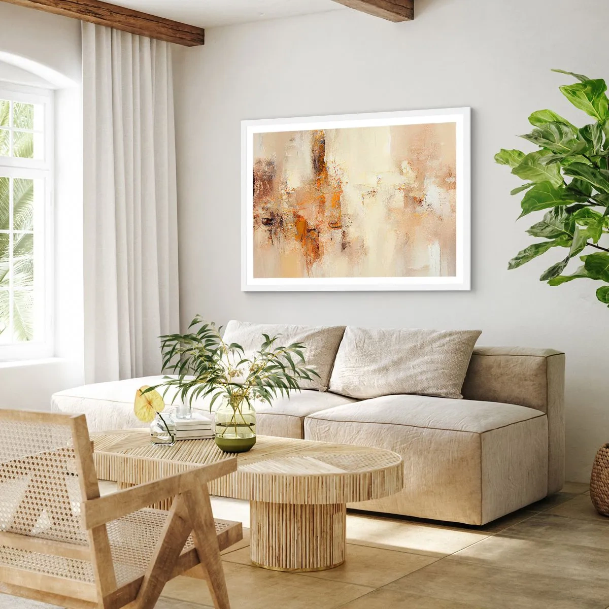 Poster in white frmae - Soul of Amber - 100x70 cm