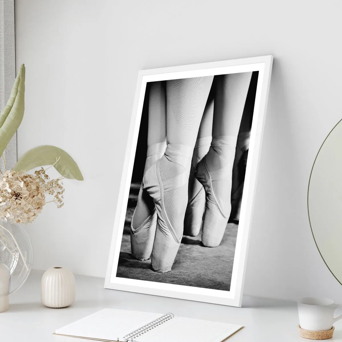 Poster in white frmae - Together, Lightly - 61x91 cm