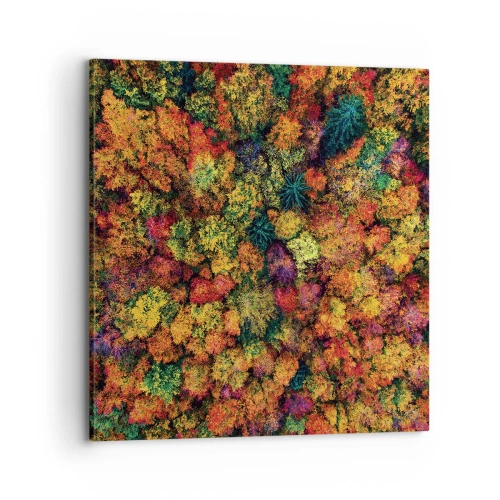 Canvas picture - Bouquet of Autumn Flowers - 70x70 cm