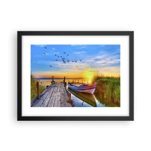 Poster in black frame - Goodbye, See You tomorrow - 40x30 cm