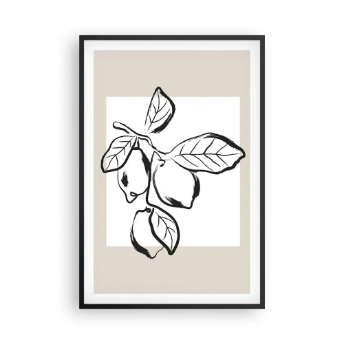 Poster in black frame - Where Lemon Matures - 61x91 cm