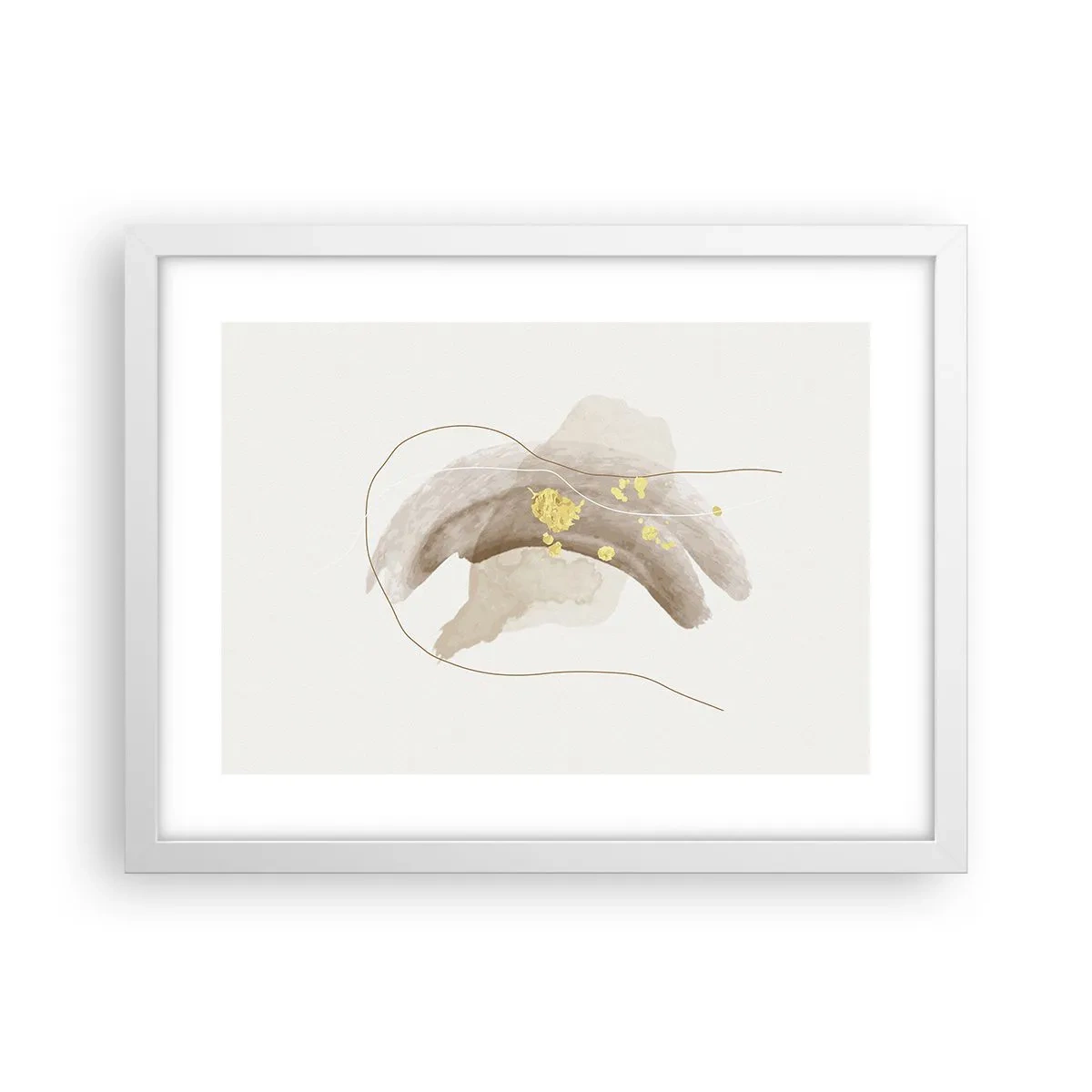 Poster in white frmae - Encountered in Space - 40x30 cm