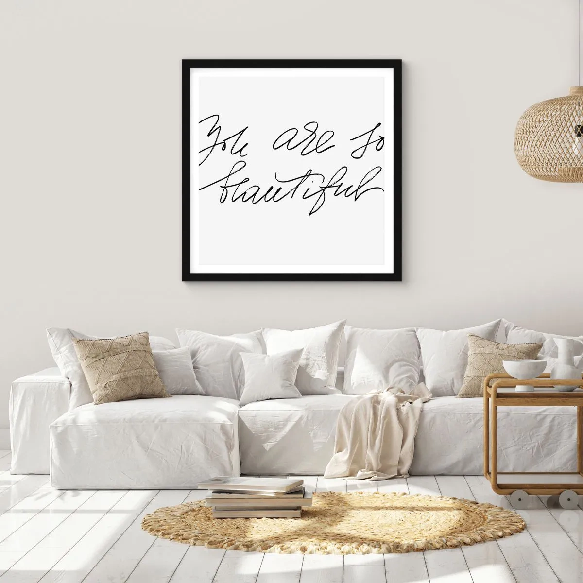 Poster in black frame - Really, Believe Me... - 60x60 cm