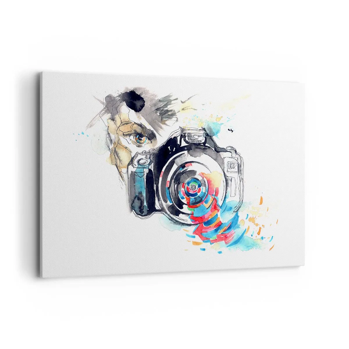Canvas picture - In the Eye of the Lens - 120x80 cm