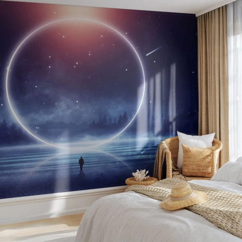 Photo Wallpaper Premium Sand - They are Already Here… - Fantasy, Cosmos, Landscape - 500x350 cm