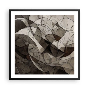 Poster in black frame - Circulation of the Colours of the Earth - 60x60 cm