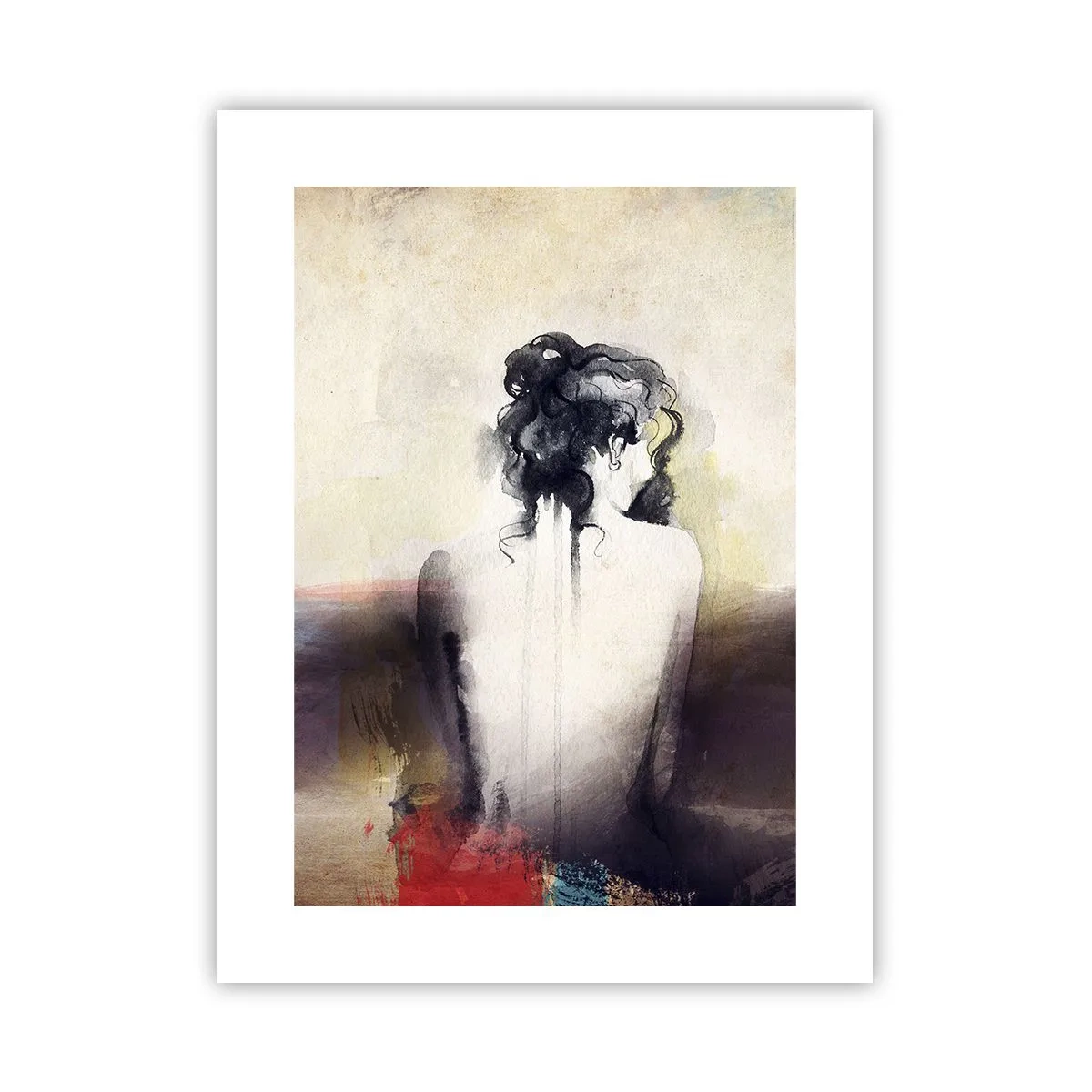 Poster - Gentle Lines, Oval Shapes - 30x40 cm