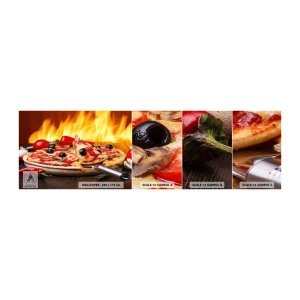 Photo Wallpaper Sample Standard Eco - From Italy with Love - Gastronomy, Pizza, Italy - 100x30 cm