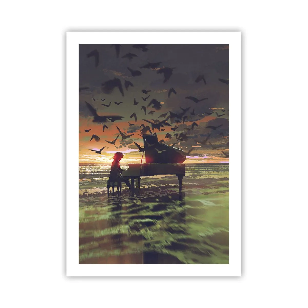 Poster - Concert for Piano and Waves - 50x70 cm