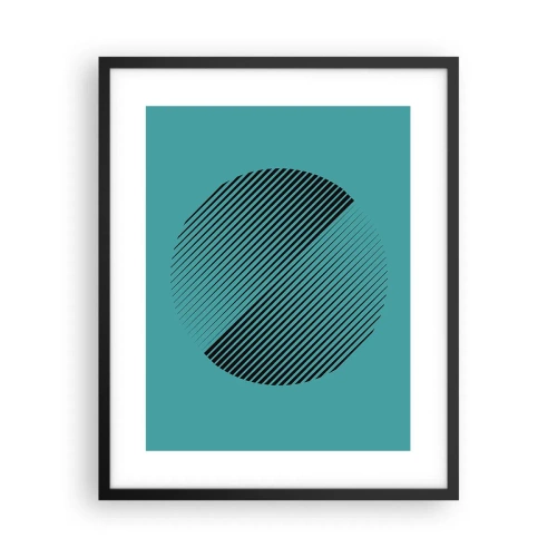 Poster in black frame - Circle - Geometrical Variation - 40x50 cm
