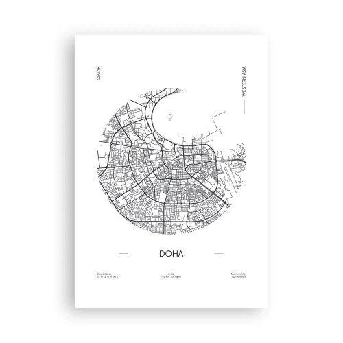 Poster - Anatomy of Doha - 70x100 cm