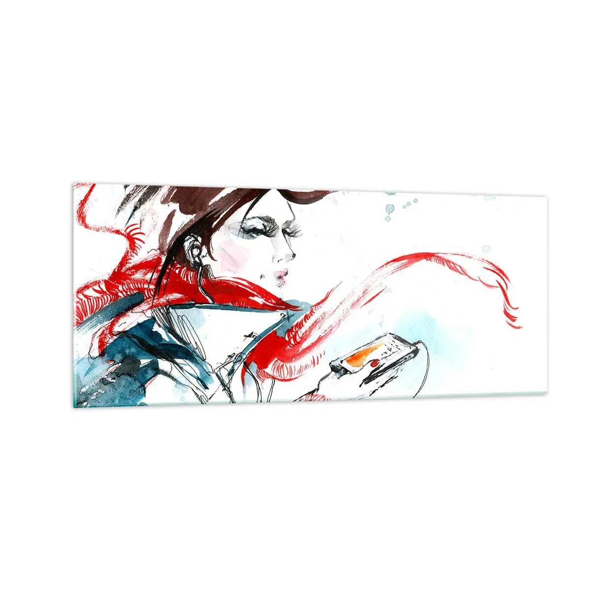 Glass picture - I Can't Hear the Music - 100x40 cm