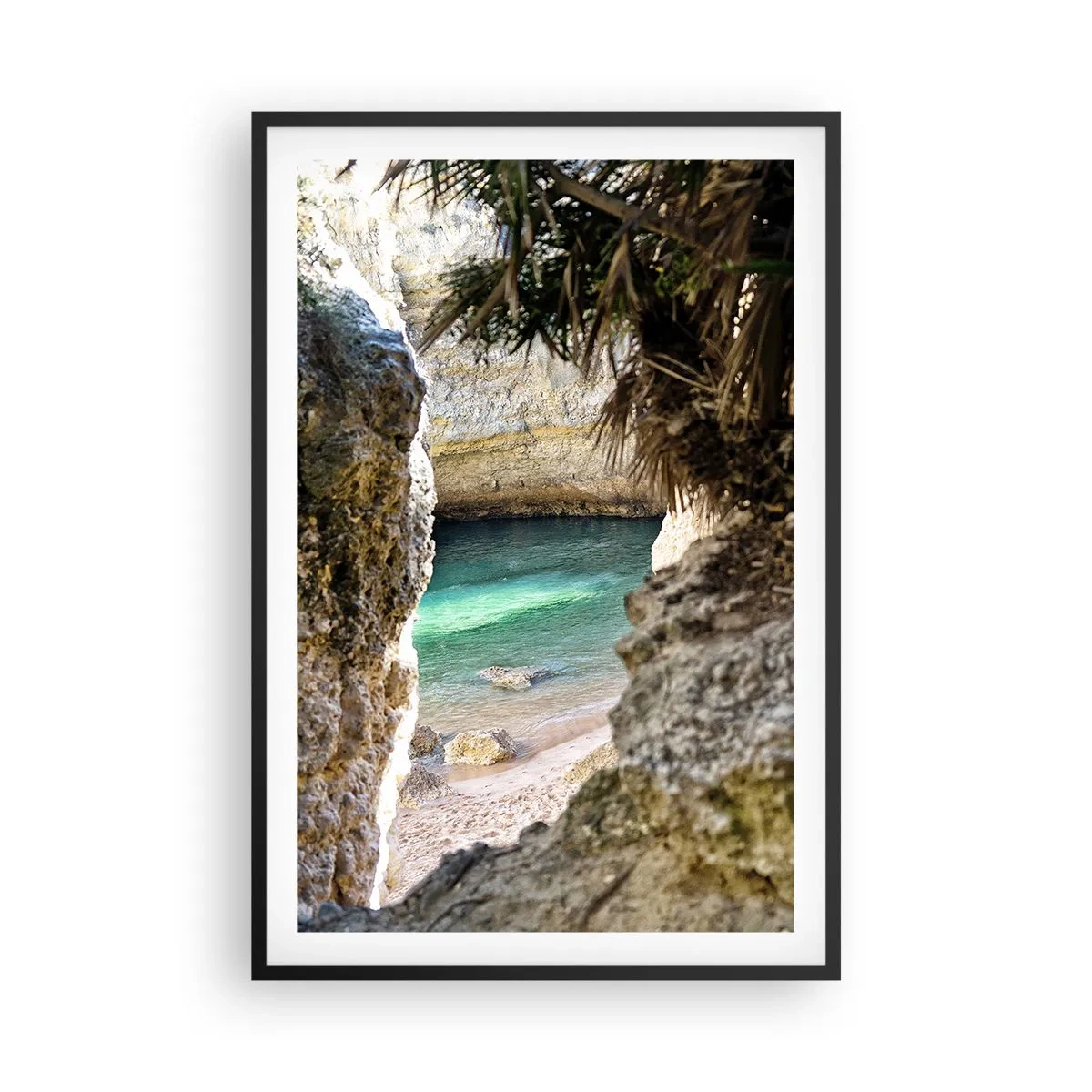 Poster in black frame - Turquoise Bay - 61x91 cm