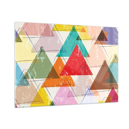 Glass picture - Three by Three - 100x70 cm