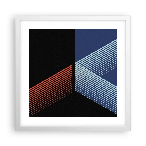 Poster in white frmae - Simple Story - 40x40 cm