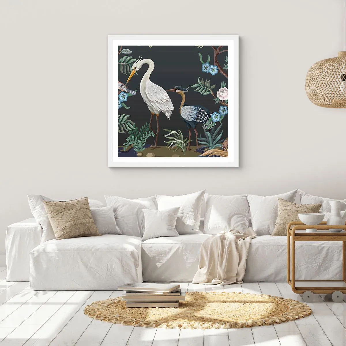 Poster in white frmae - Bird Truth - 40x40 cm