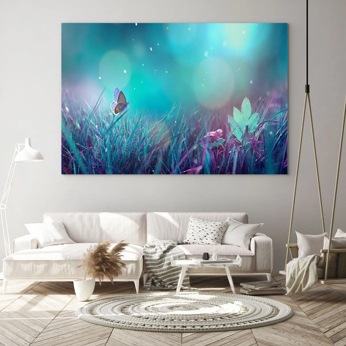 Glass picture - Secret Life of a Meadow - 100x70 cm
