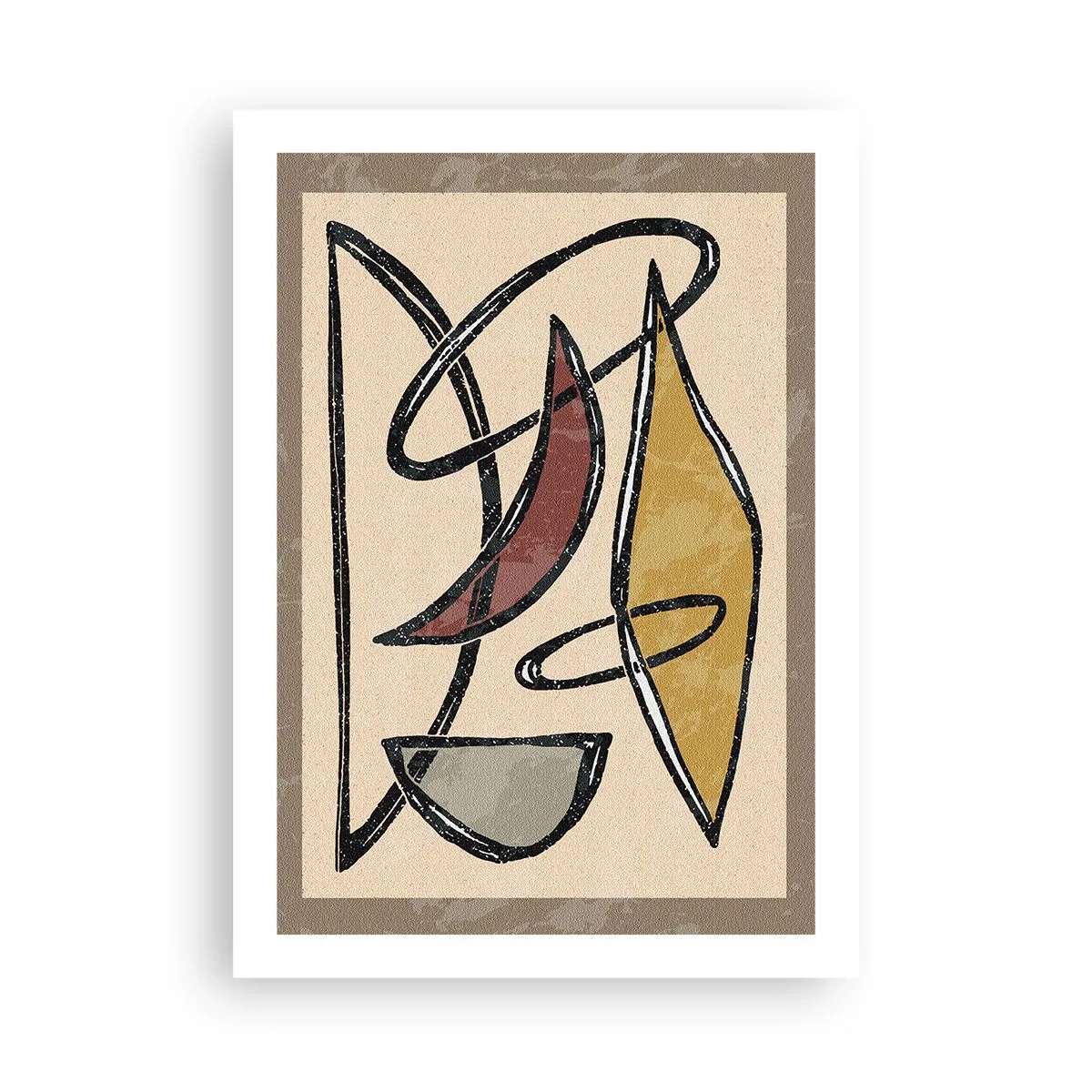 Poster - Composition - Arches and Ovals - 50x70 cm