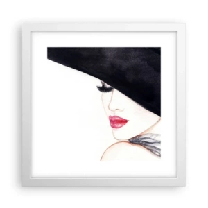 Poster in white frmae - Elegance and Sensuality - 30x30 cm