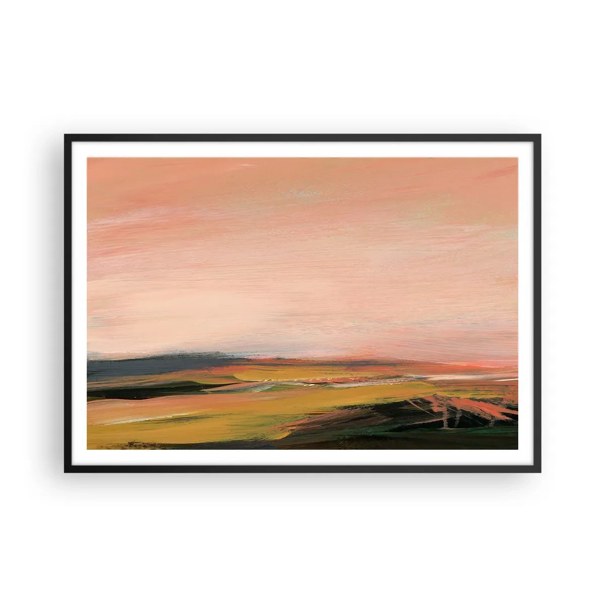 Poster in black frame - In Pink Tones - 100x70 cm