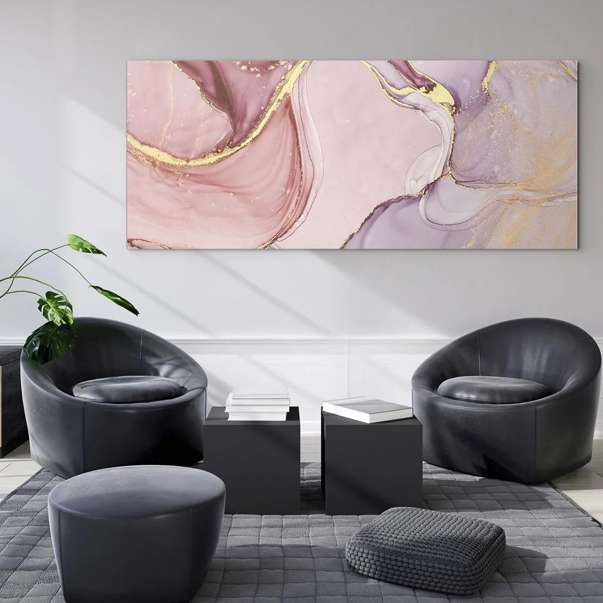 Glass picture - Caress of Colours - 90x30 cm