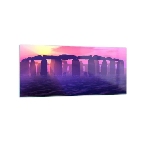 Glass picture - Secret at a Foggy Dawn - 120x50 cm
