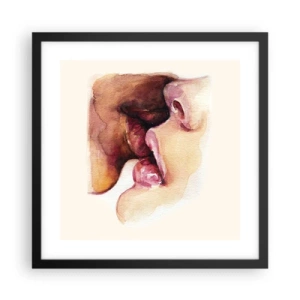 Poster in black frame - Like Night and Day, Earth and Heaven - 40x40 cm