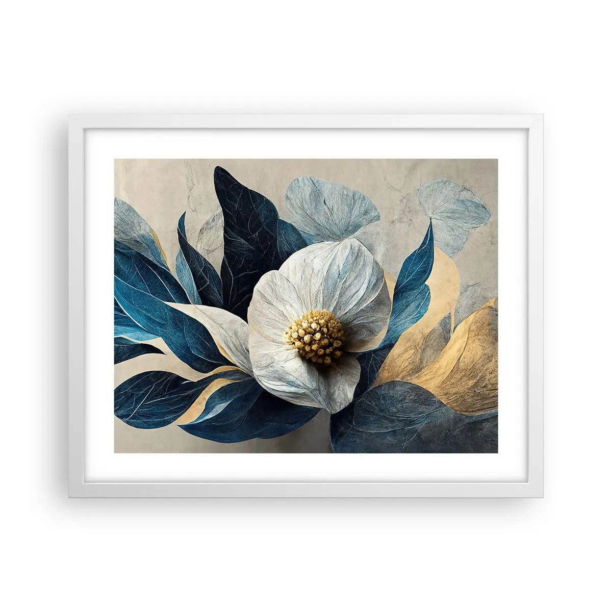 Poster in white frmae - With a Heart of Gold - 50x40 cm