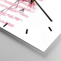 Clock face with lines