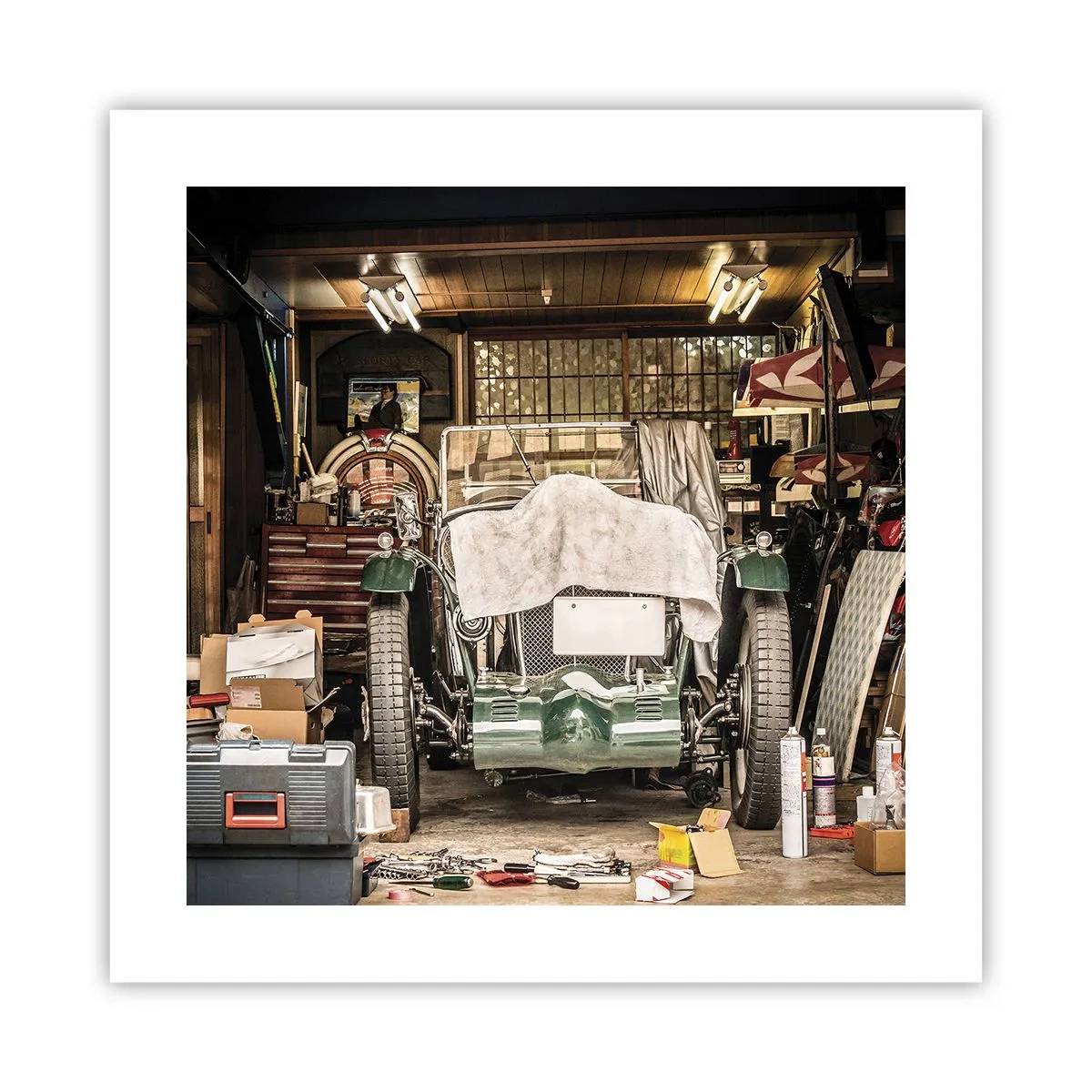 Poster - Back to the Past - 40x40 cm