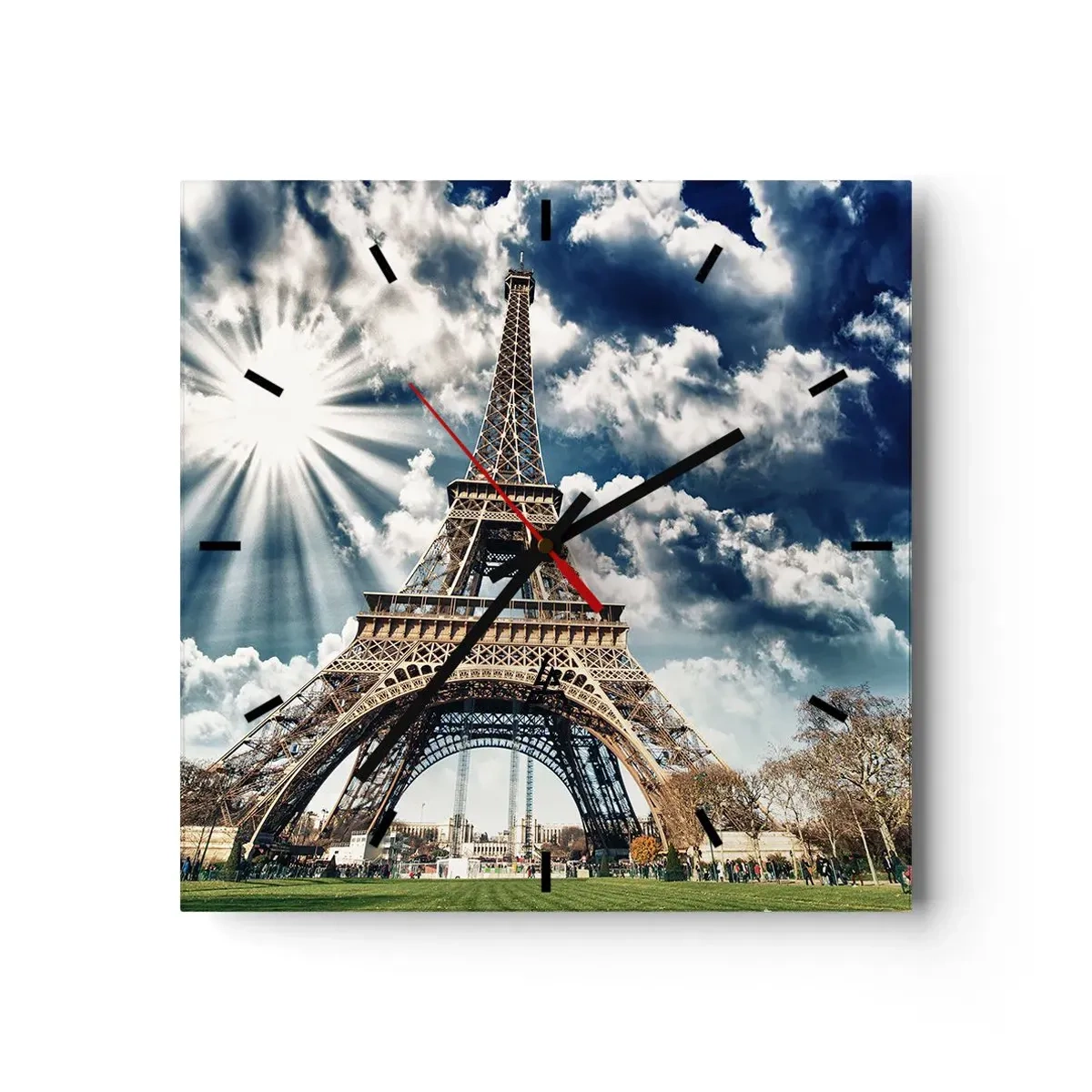 Wall clock - Clock on glass - Like No Other - 40x40 cm