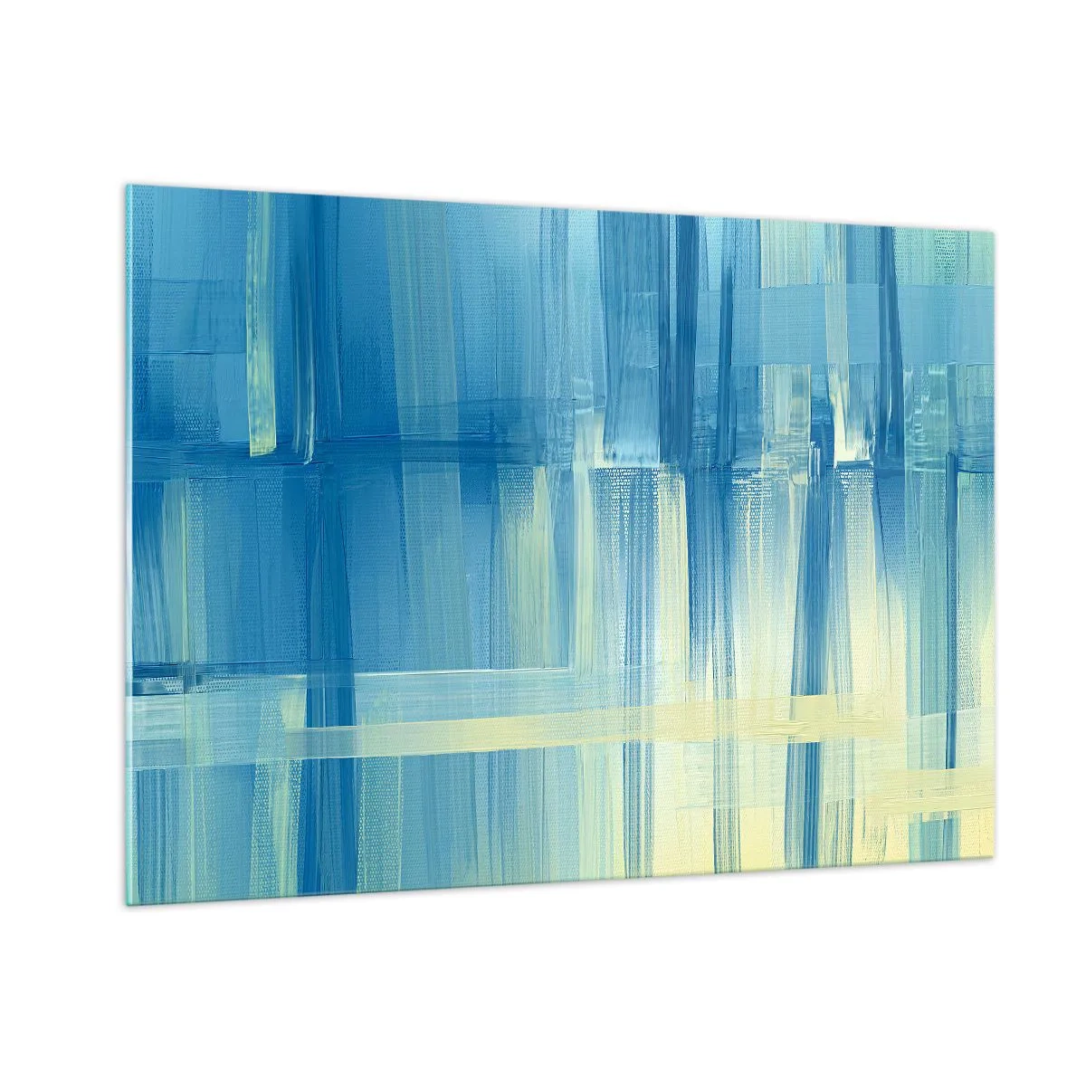 Glass picture - Composition In Turquoise - 100x70 cm