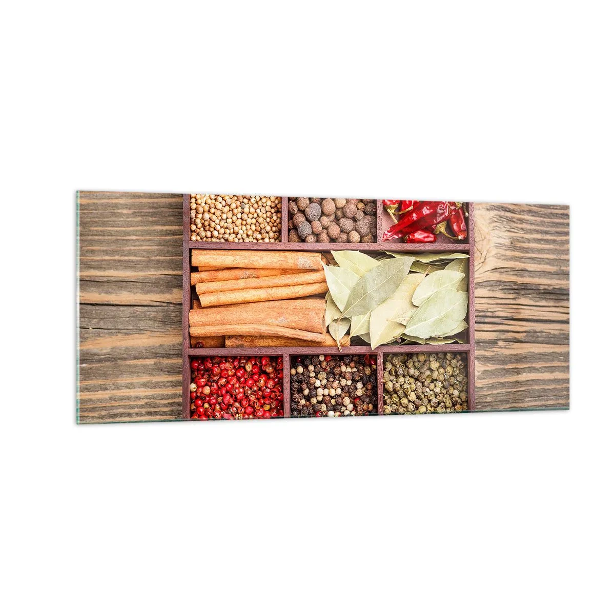 Glass picture - Order of Shapes, Bunch of Aromas - 100x40 cm