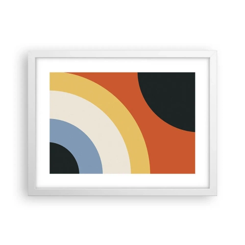 Poster in white frmae - Towards Each Other - 40x30 cm