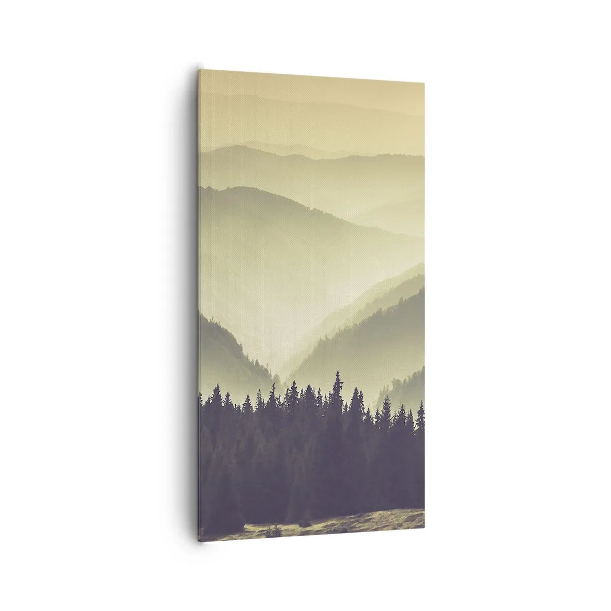 Canvas picture - In a Faraway Land, Past the Mountains - 65x120 cm