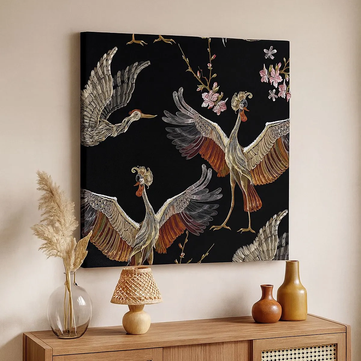 Canvas picture - Fairy Tale Bird - 30x30 cm