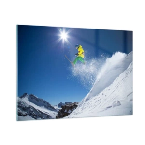 Glass picture - Dancing with the Mountains - 100x70 cm