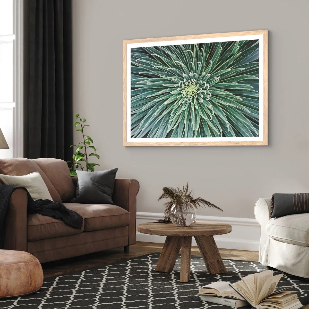 Poster in light oak frame - Birth of a Star - 40x30 cm