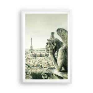 Poster in white frmae - Parisian Talks - 61x91 cm