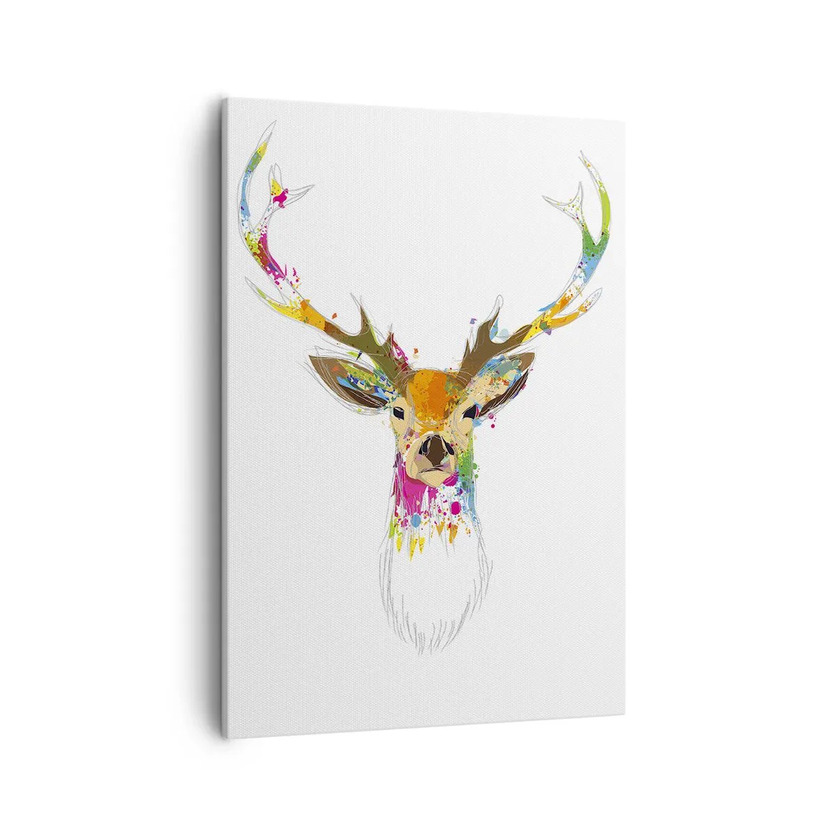 Canvas picture - Deer Bathed in Colour - 50x70 cm