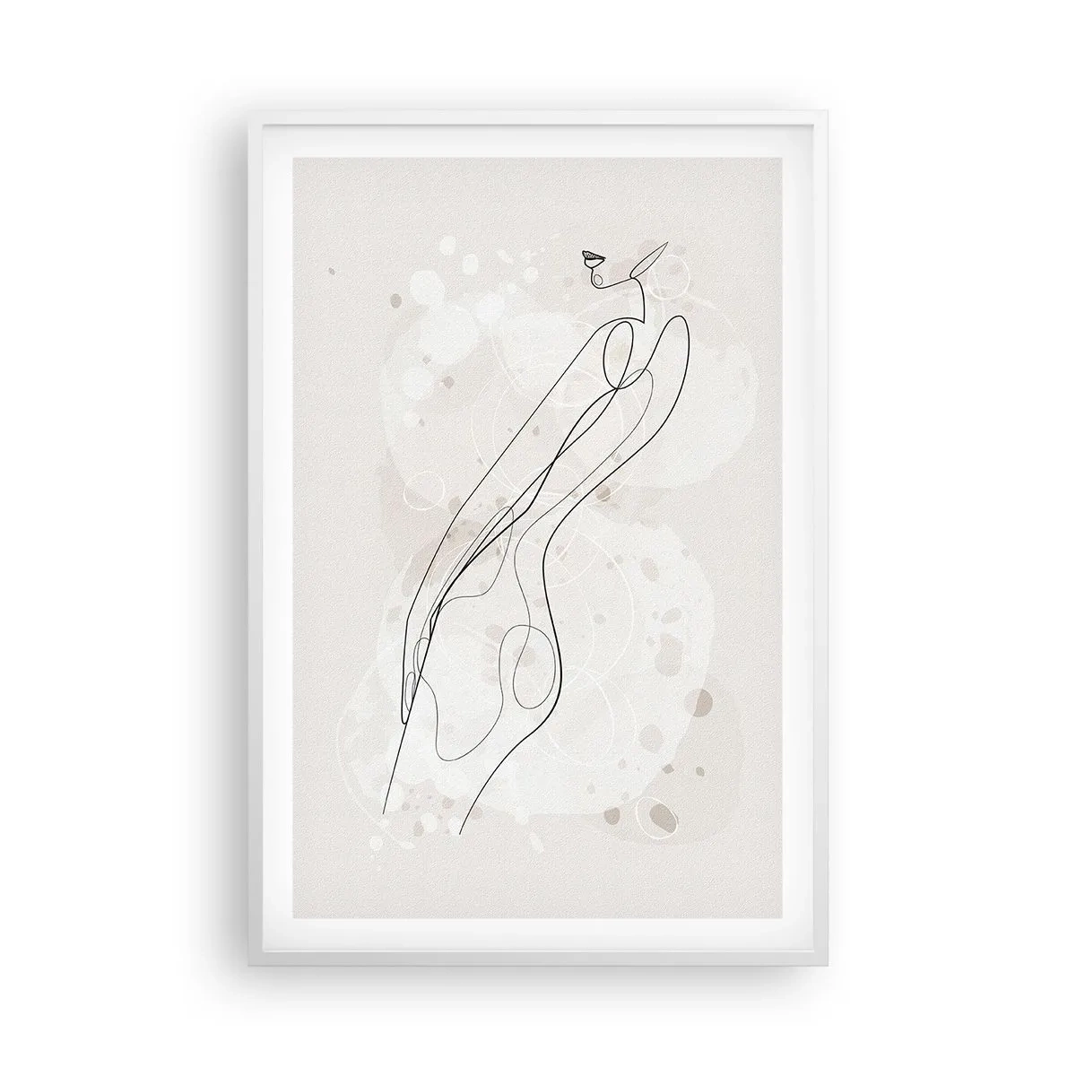 Poster in white frmae - One Look Will Not Be Enough - 61x91 cm