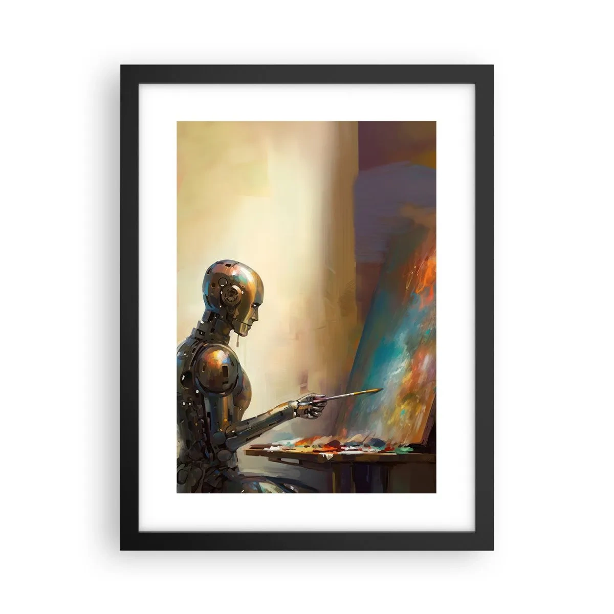 Poster in black frame - Art of the Future - 30x40 cm