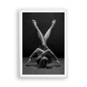 Poster in white frmae - Geometry of Nakedness - 70x100 cm