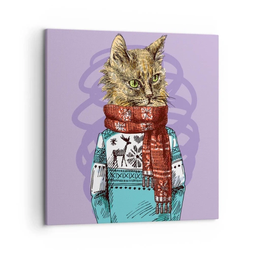 Canvas picture - Cat Not Only in Boots - 50x50 cm