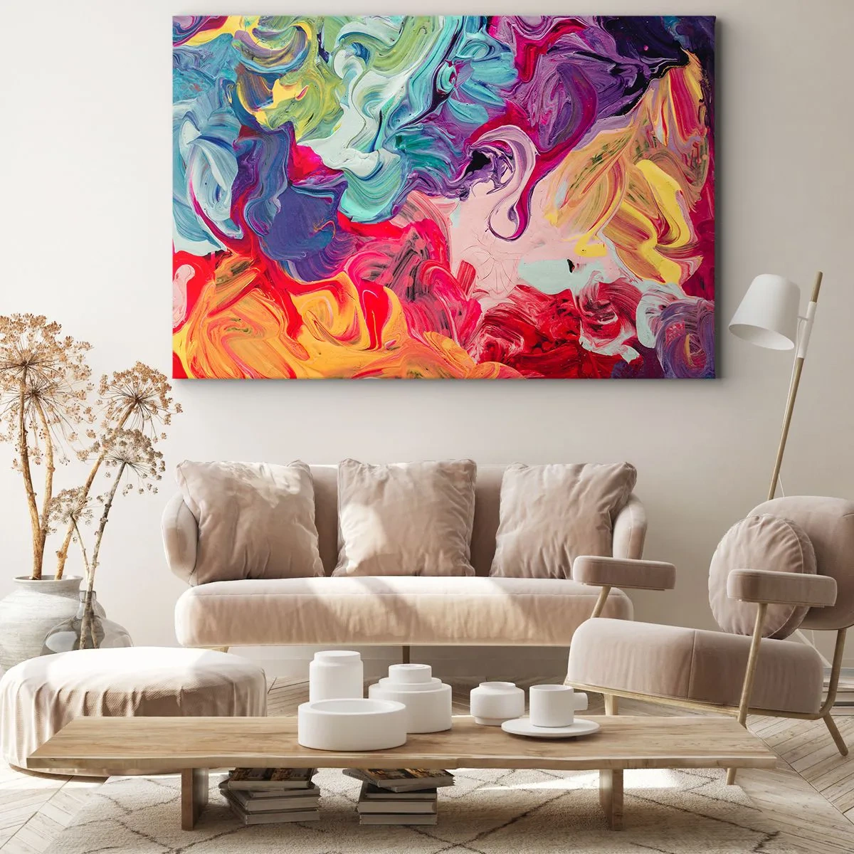 Canvas picture - Birth of Colours - 120x80 cm