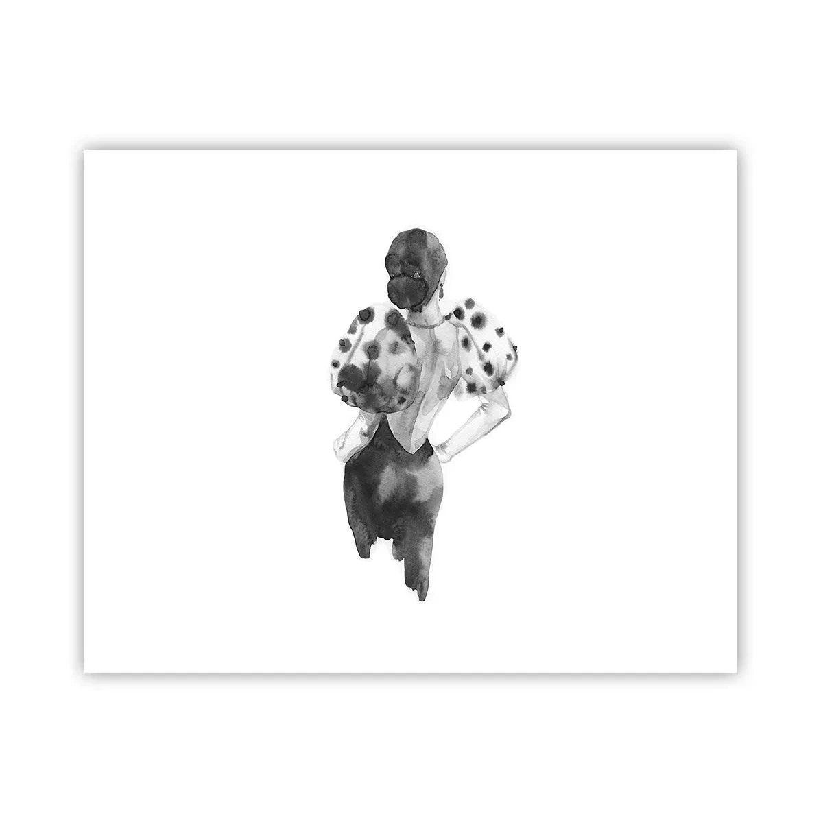 Poster - She Passed by - 50x40 cm