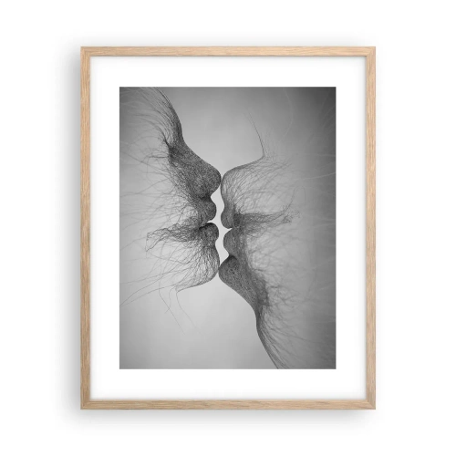Poster in light oak frame - Kiss of the Wind - 40x50 cm