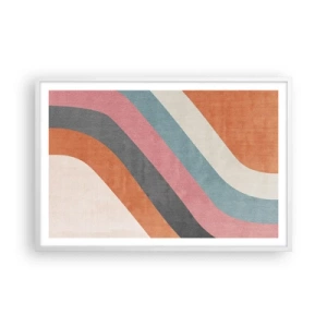 Poster in white frmae - Diagonal Composition - Movement - 91x61 cm
