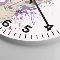 Clock face with numbers